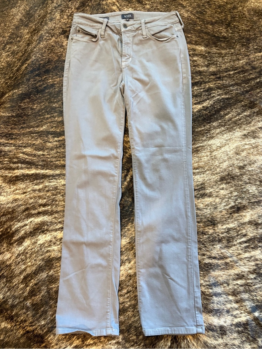 NYDJ Gray Straight Fit Jeans
